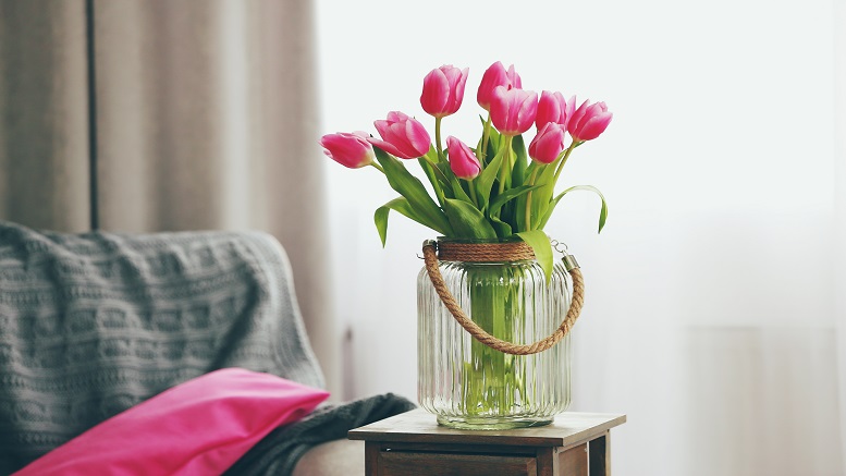A Flower vase in a room